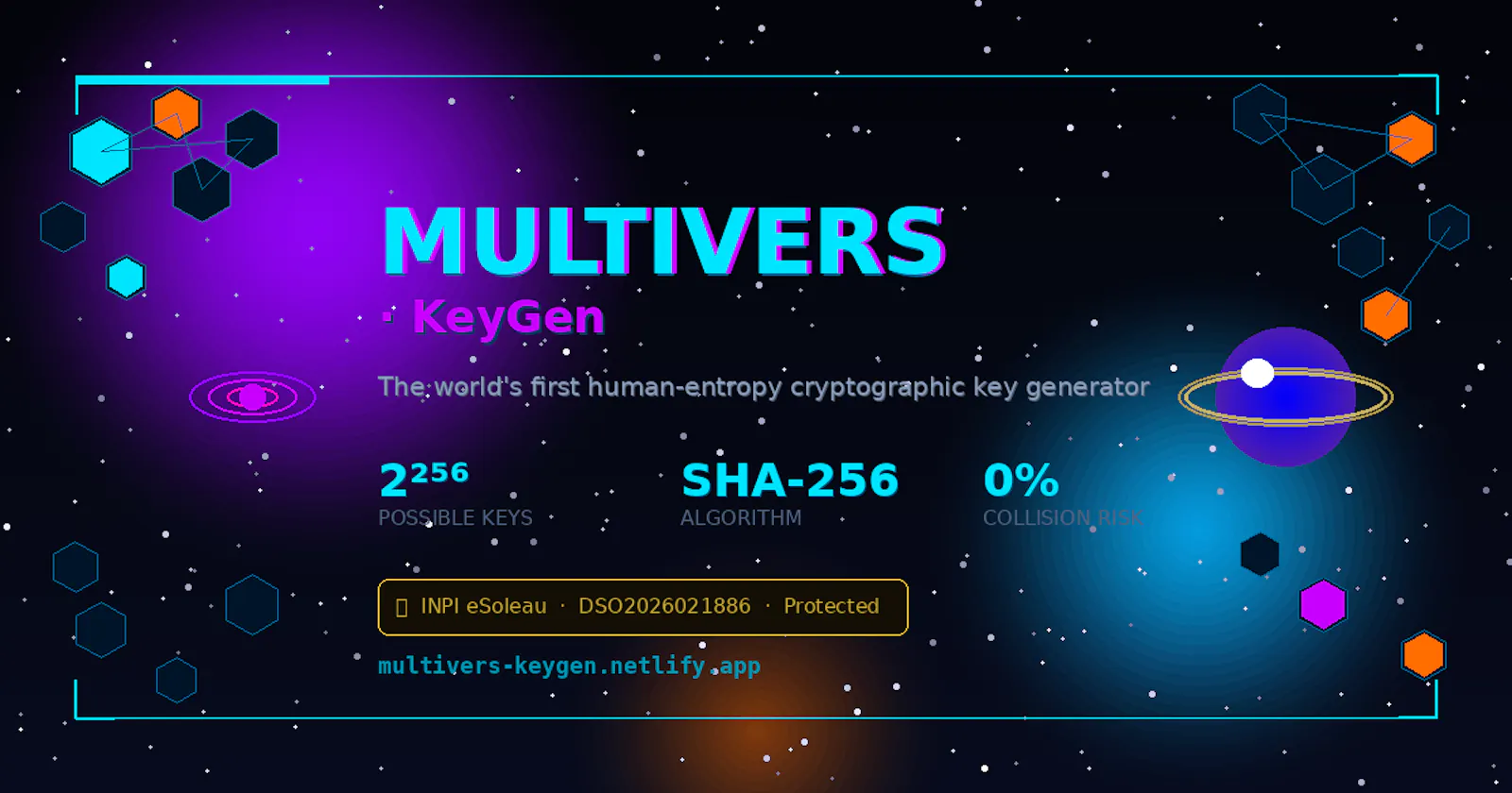 MULTIVERS · KeyGen — Unique Key Genesis screenshot 1