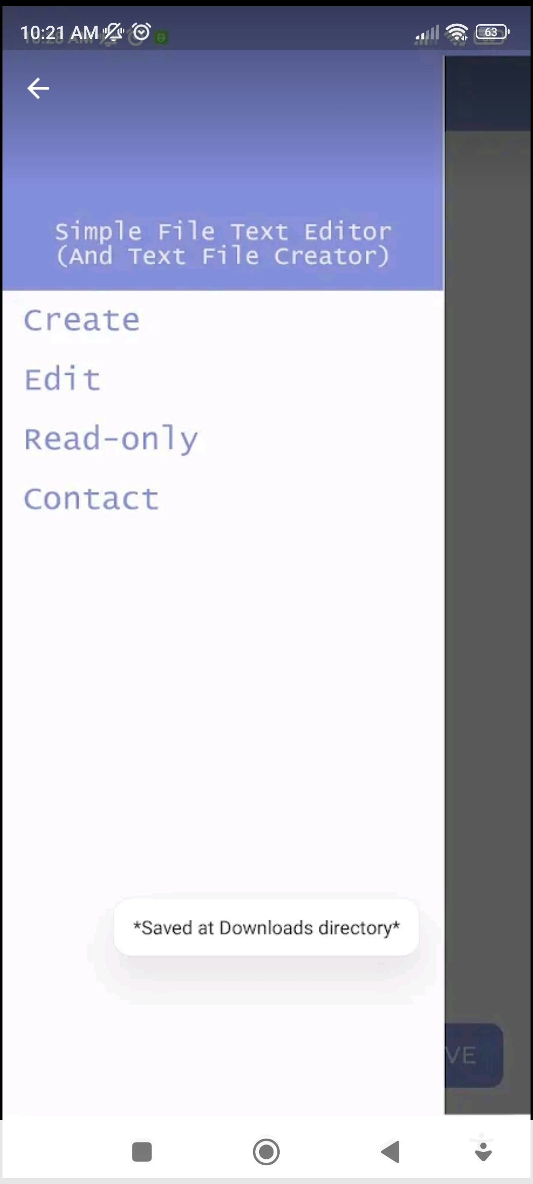 Semplice editor di file di testo - File di testo Modifica Crea piano condividi media 4