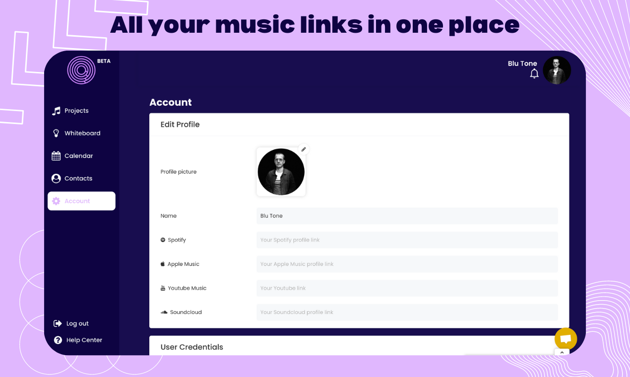 وسائط Trackr |بيتا 1.2 - مساحة عمل الكل في واحد لمبدعو الموسيقى. 10