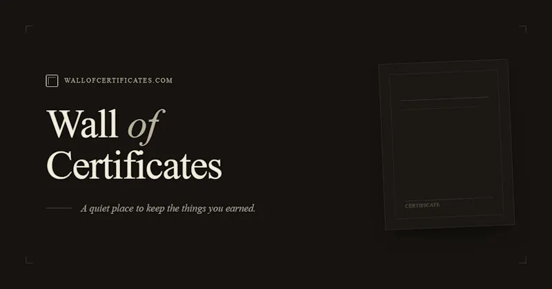 Wall of Certificates screenshot 4