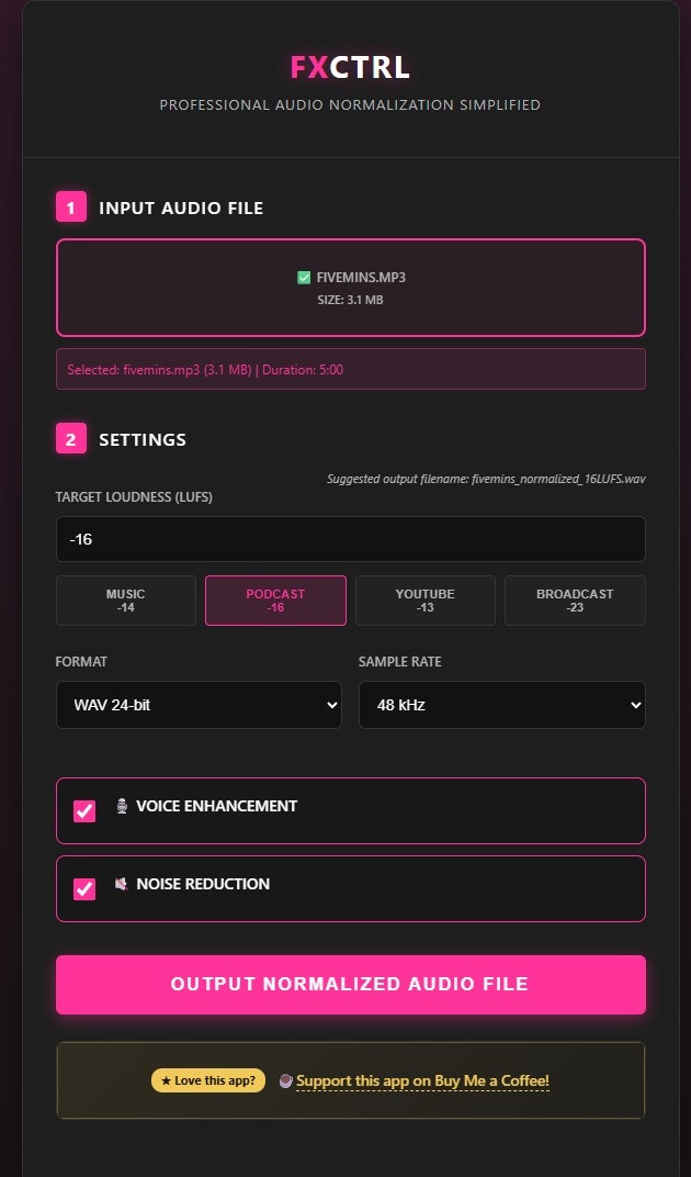 FXCTRL - Main product screenshot demonstrating key features and user interface