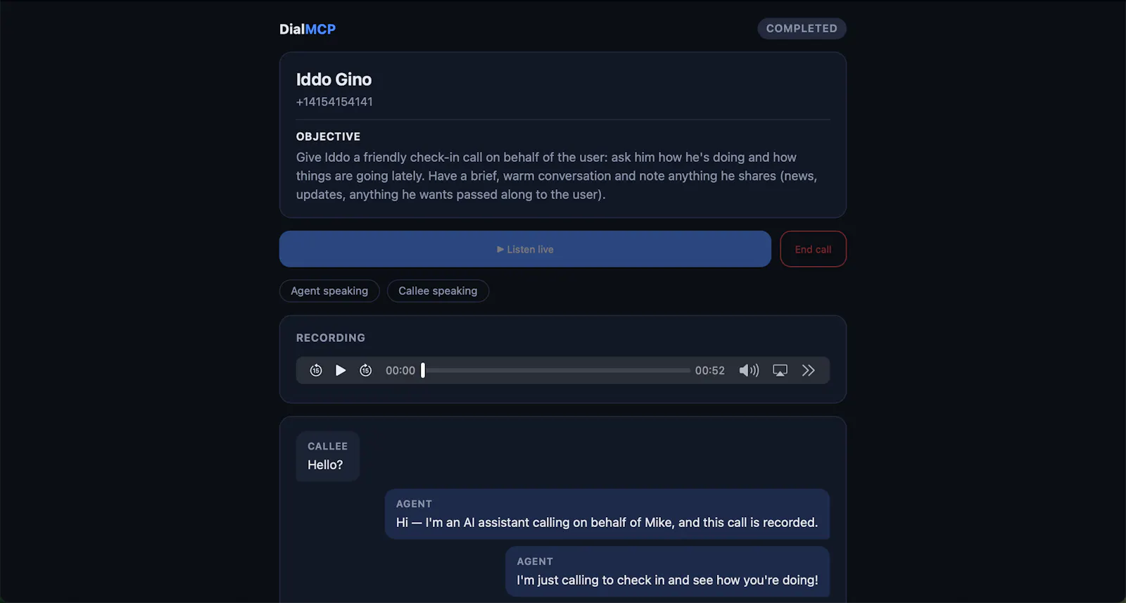 DialMCP screenshot 4