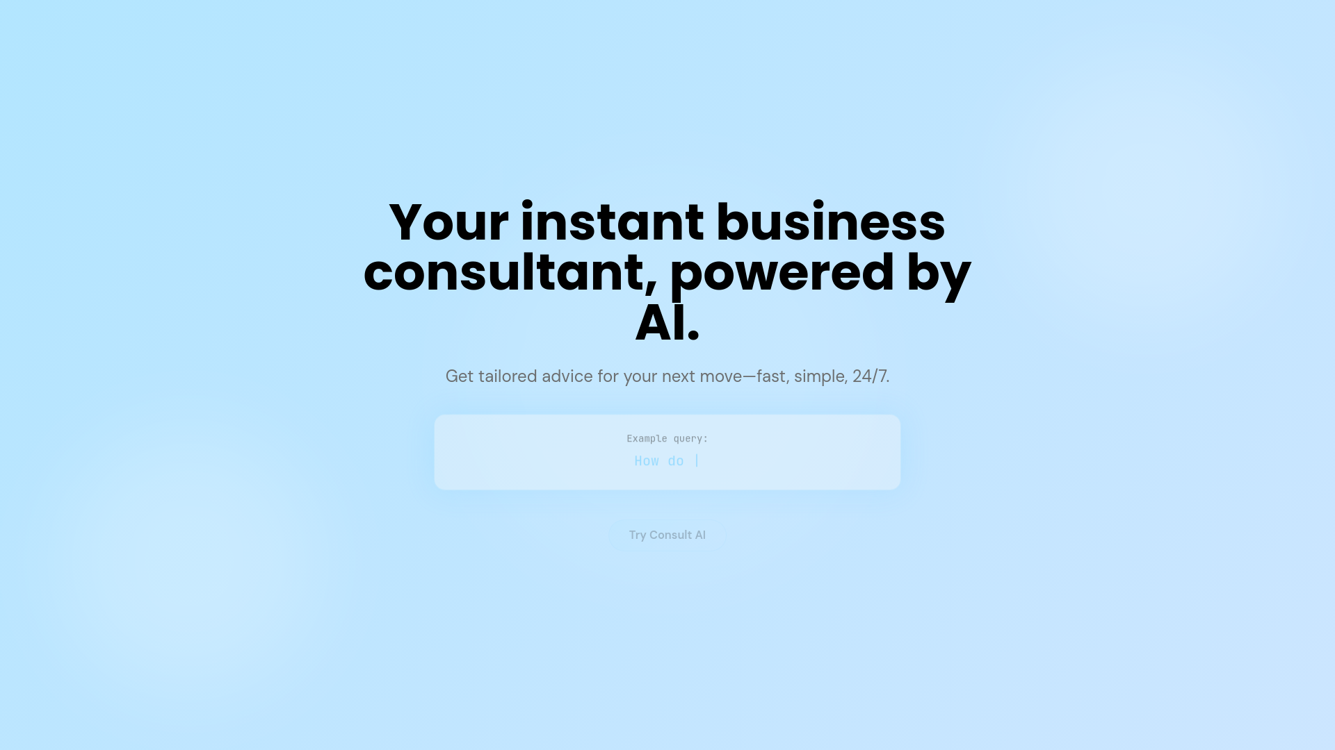 Consult AI - Instant business consultant gallery image