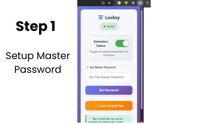 Locksy: Tab Locker & Password Protection - Screenshot 3 preview