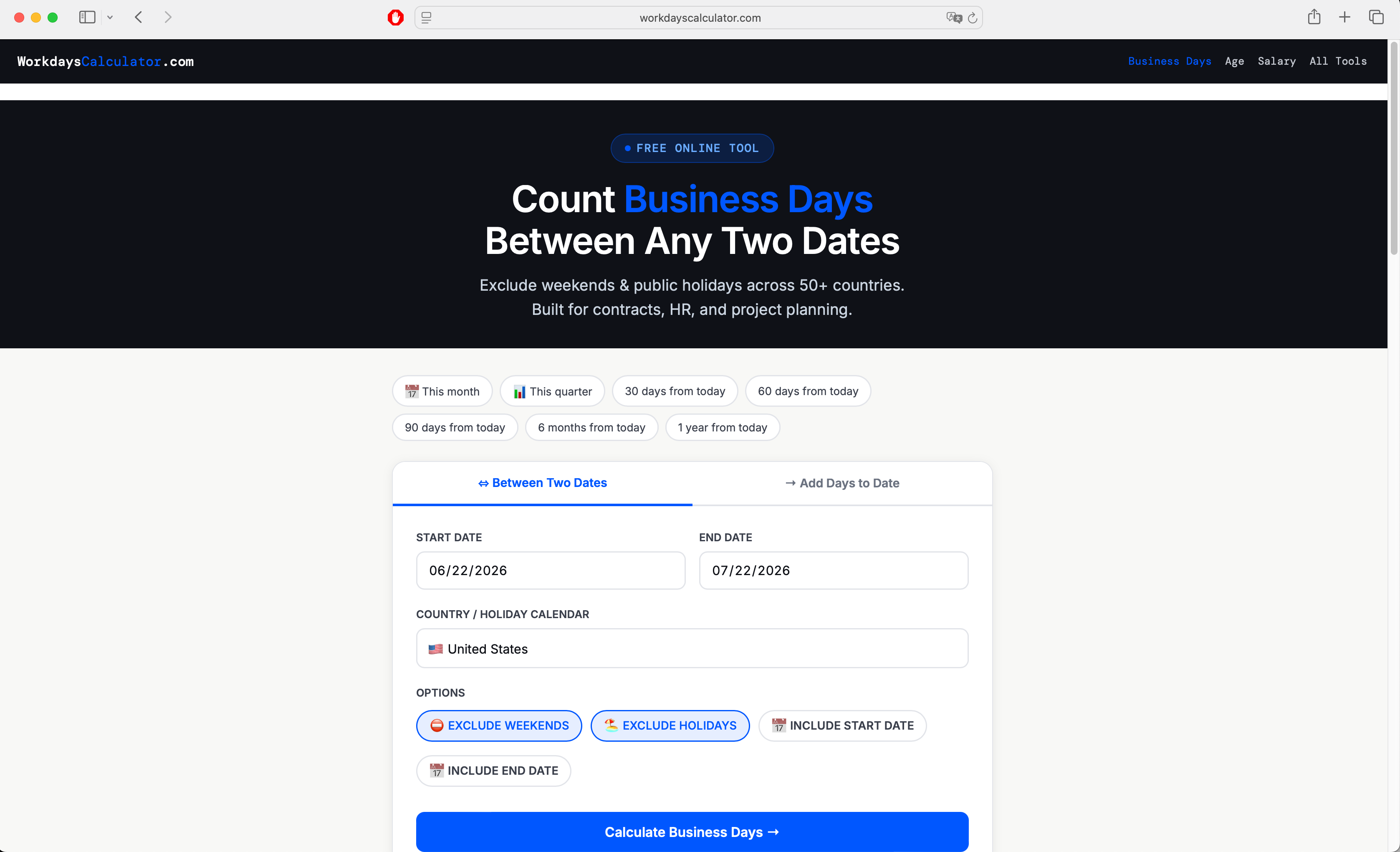 WorkdaysCalculator.com