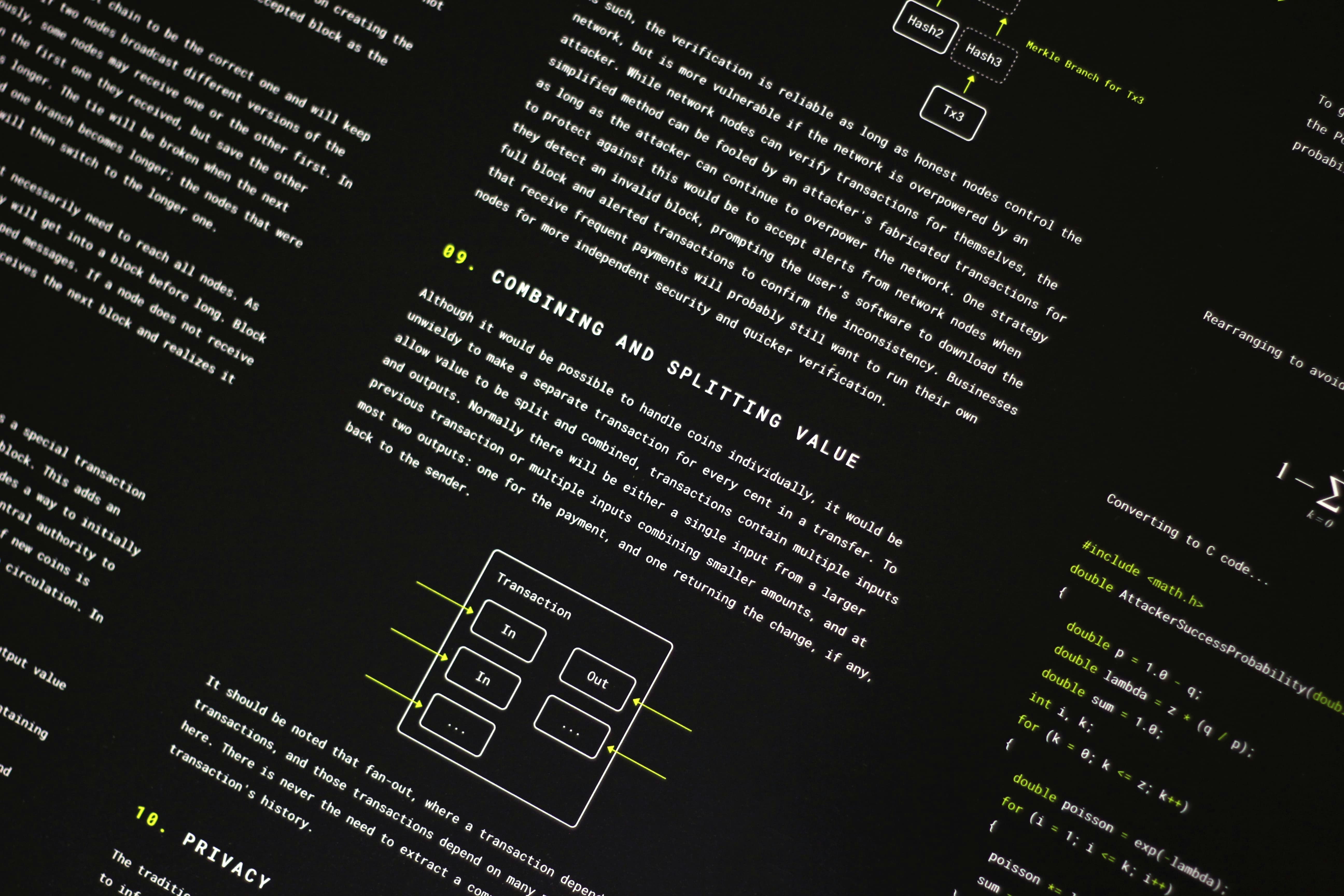 Bitcoin Whitepaper Poster gallery image