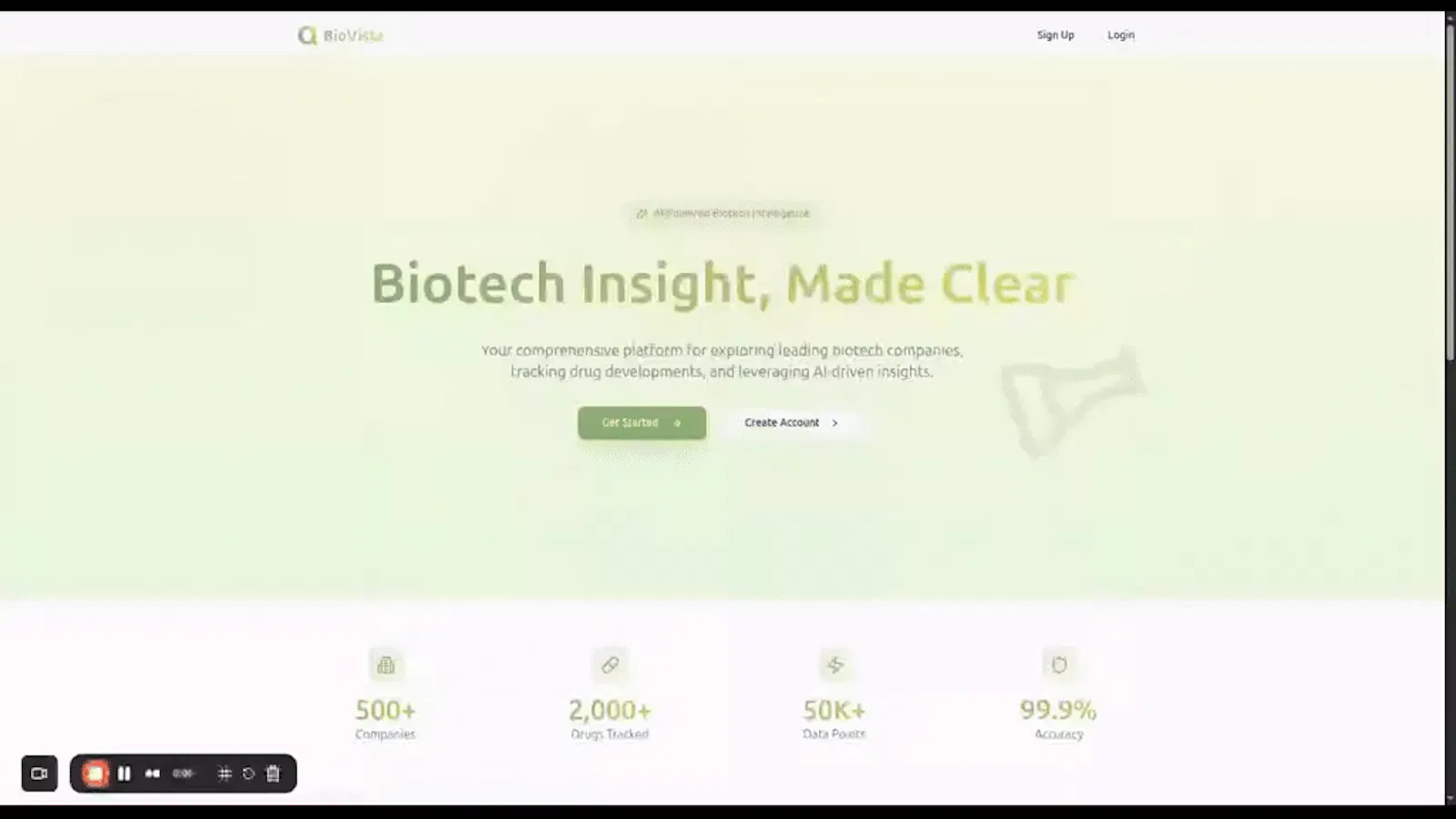 BioVista screenshot 1 (video preview)