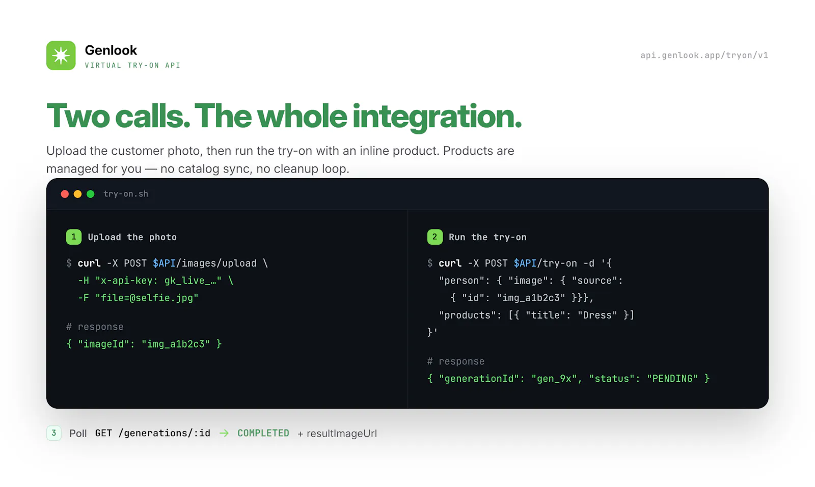 Genlook Virtual try-on API screenshot 3