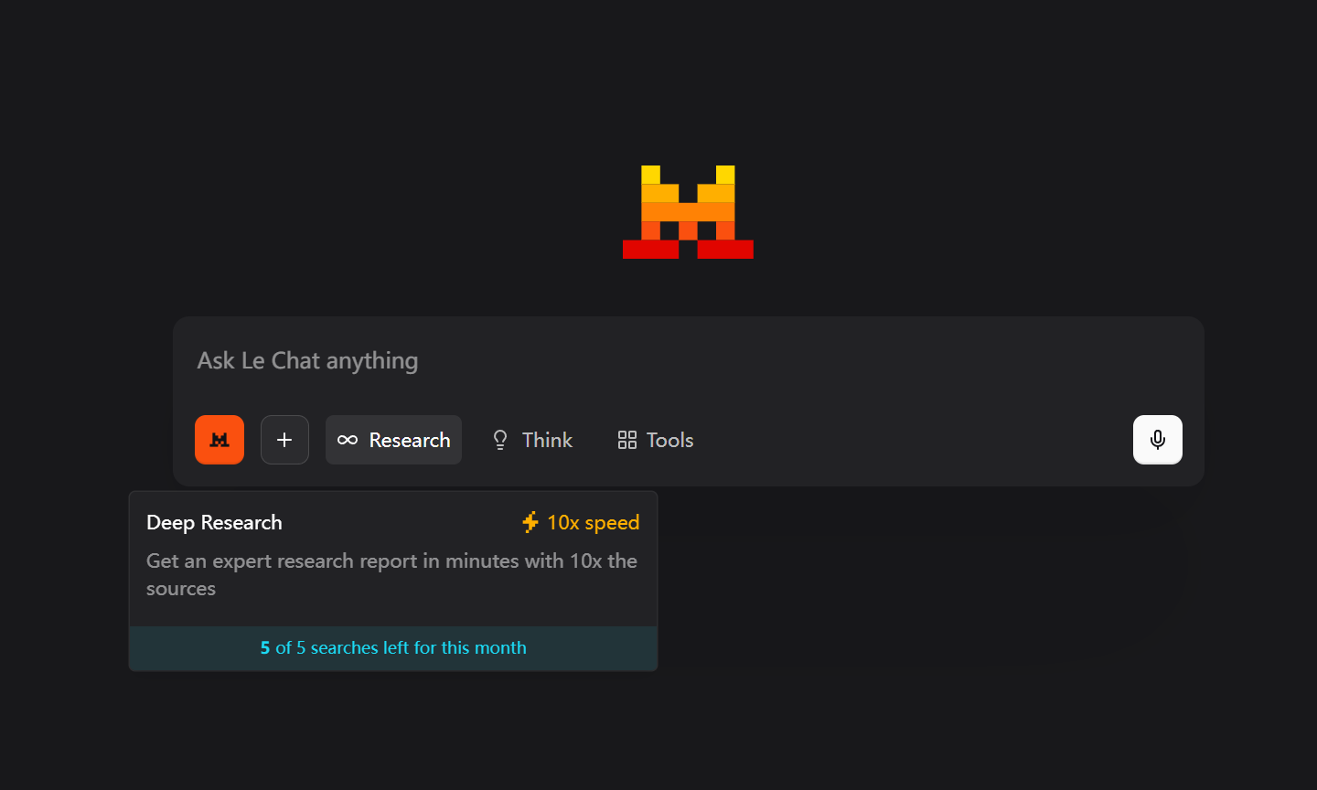 5. Deep Research and Imagen in Le Chat