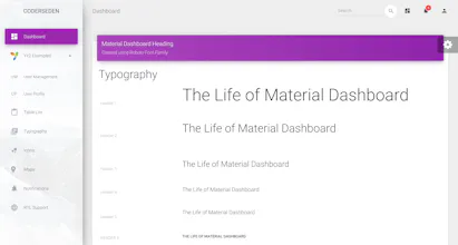 Material Dashboard Yii2 gallery image
