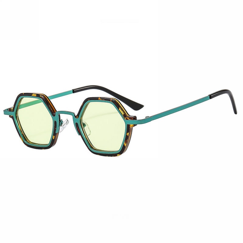 Geometric Hexagonal Shaped Sunglasses