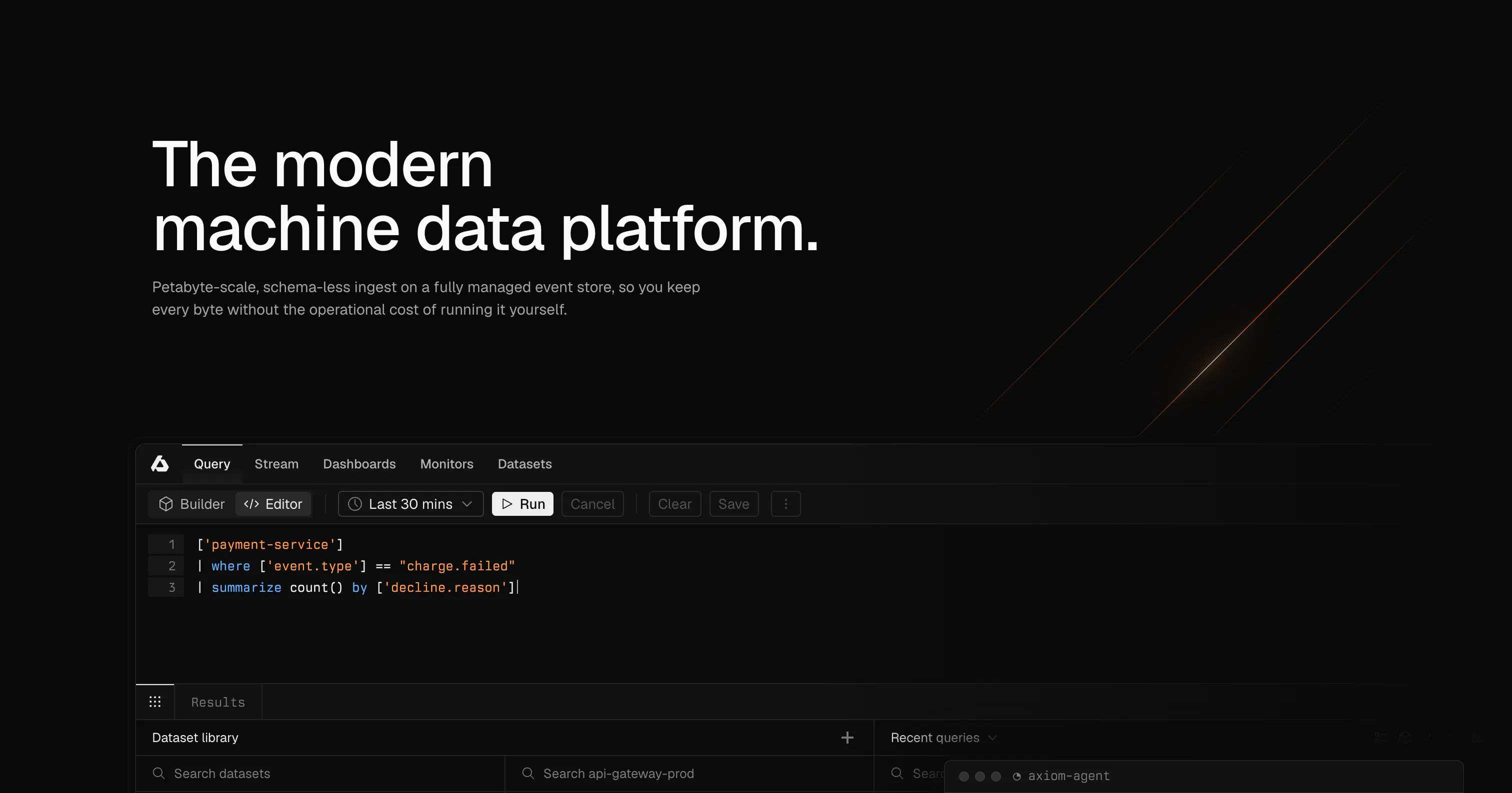 startuptile Axiom-The modern machine data platform