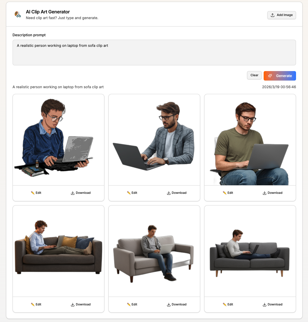 ClipArt AI gallery image