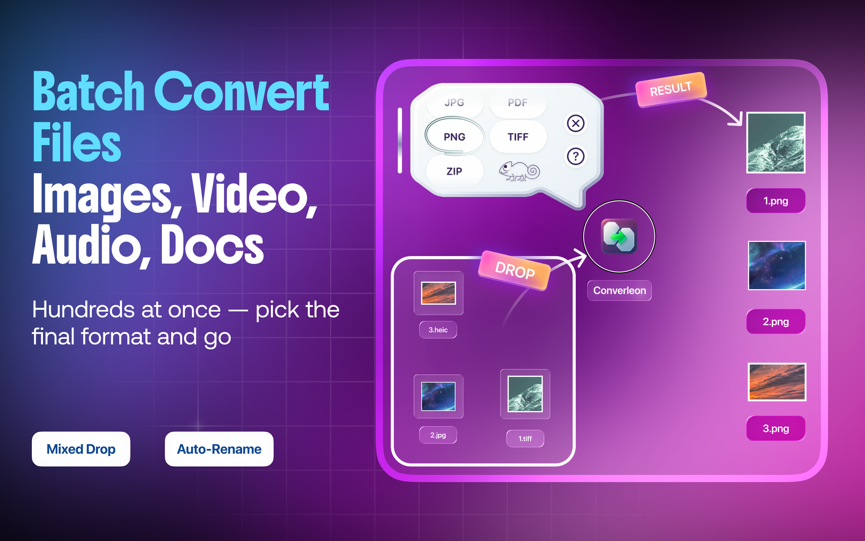 Converleon — All-in-one file converter - Screenshot 2 showing product features and functionality