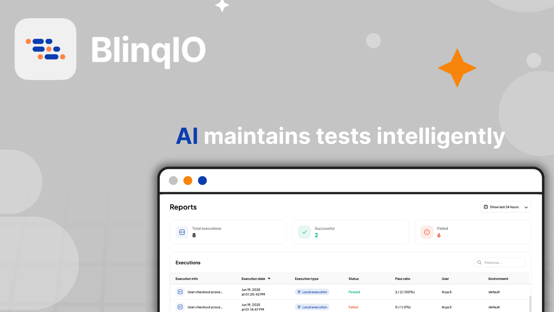AI Test Engineer by BlinqIO - Screenshot 5 showing product features and functionality