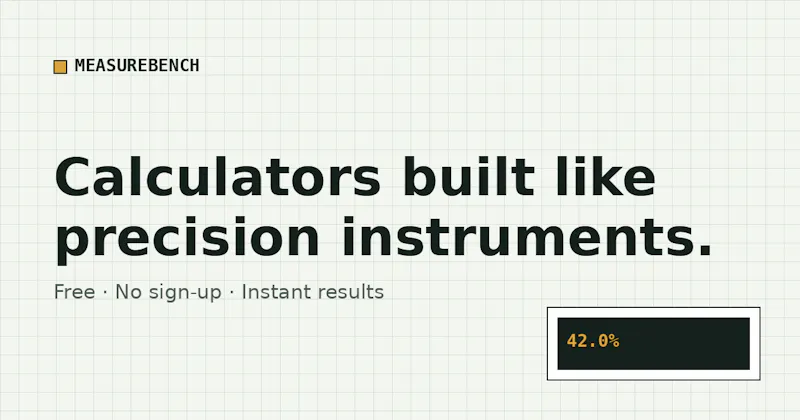 MeasureBench — Free Online Calculators screenshot 1