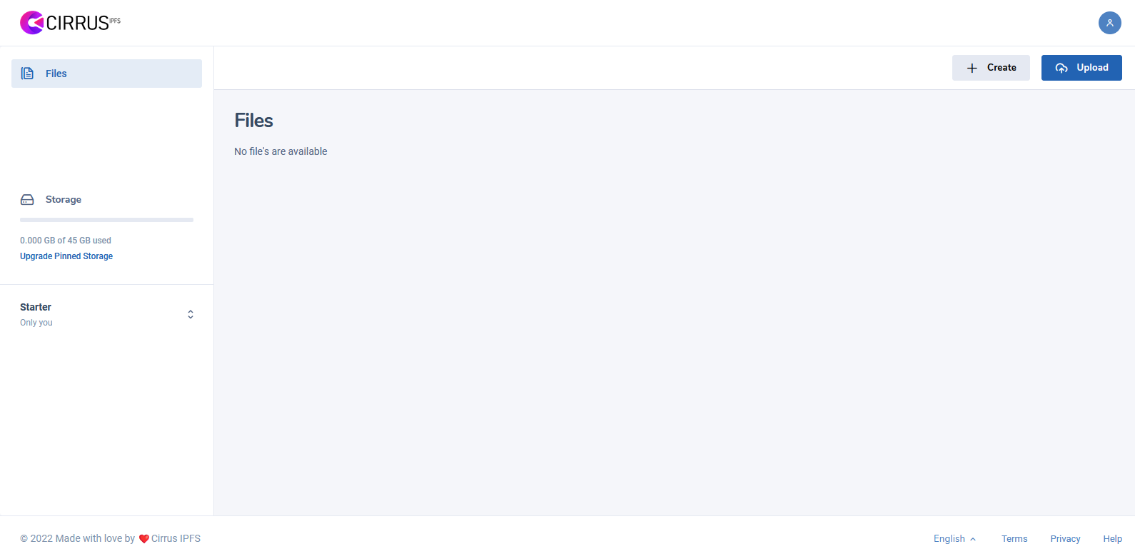 Cirrus IPFS gallery image