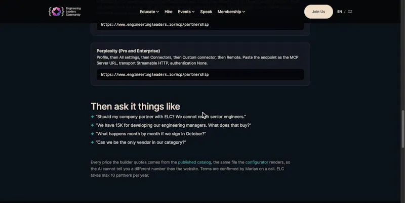 ELC Partnership AI Builder screenshot 1