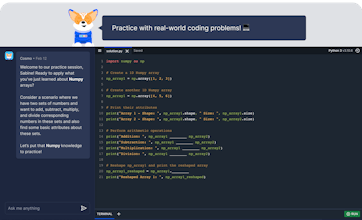 CodeSignal Aprender: Disfruta de un viaje eficaz y agradable hacia la destreza en programación con un camino de aprendizaje ajustable.