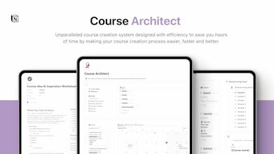 Logo Course Architect - Simplification de la création de cours pour les utilisateurs de Notion