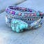 Turquoise Leather Wrap Bracelet