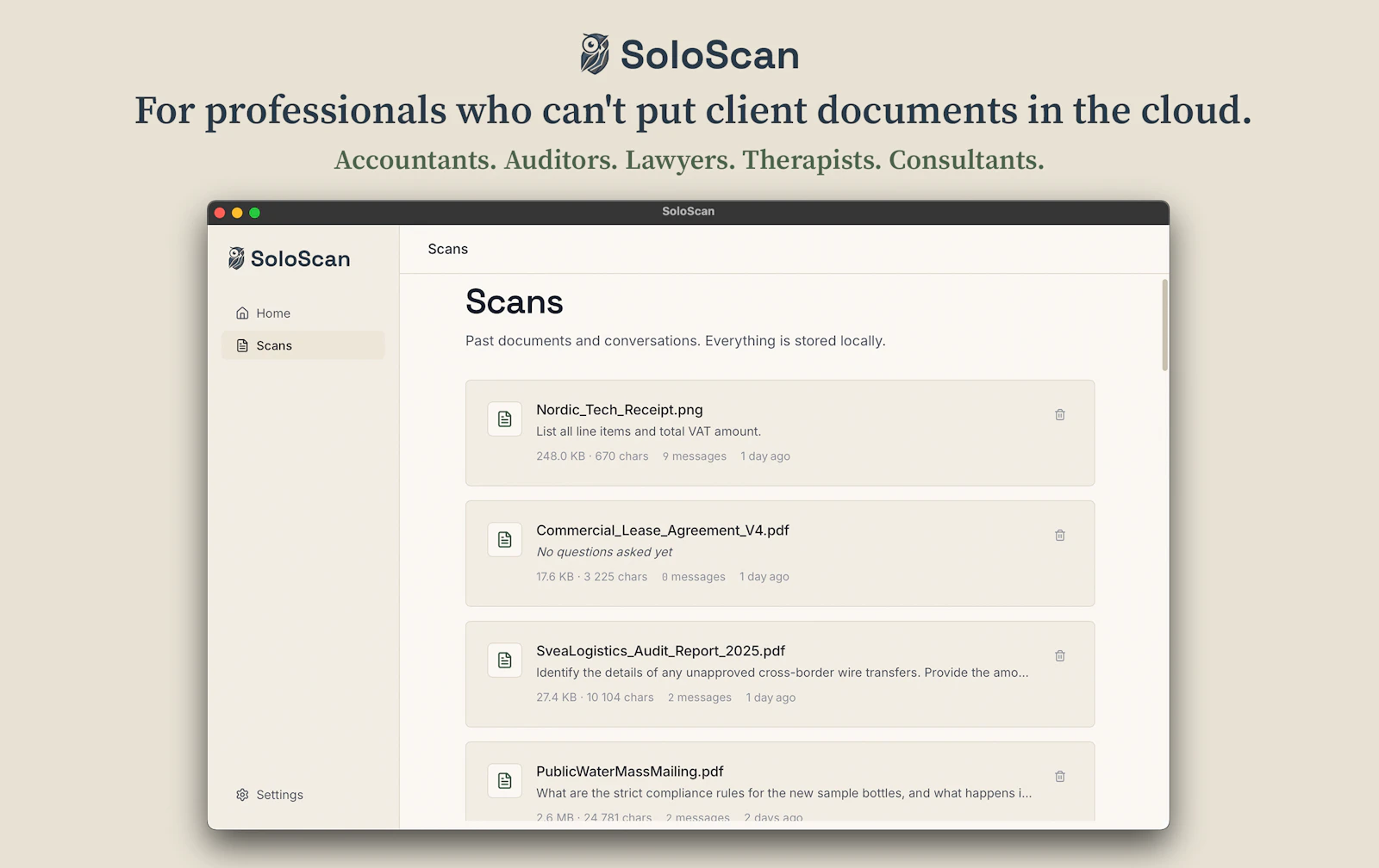 SoloScan screenshot 3