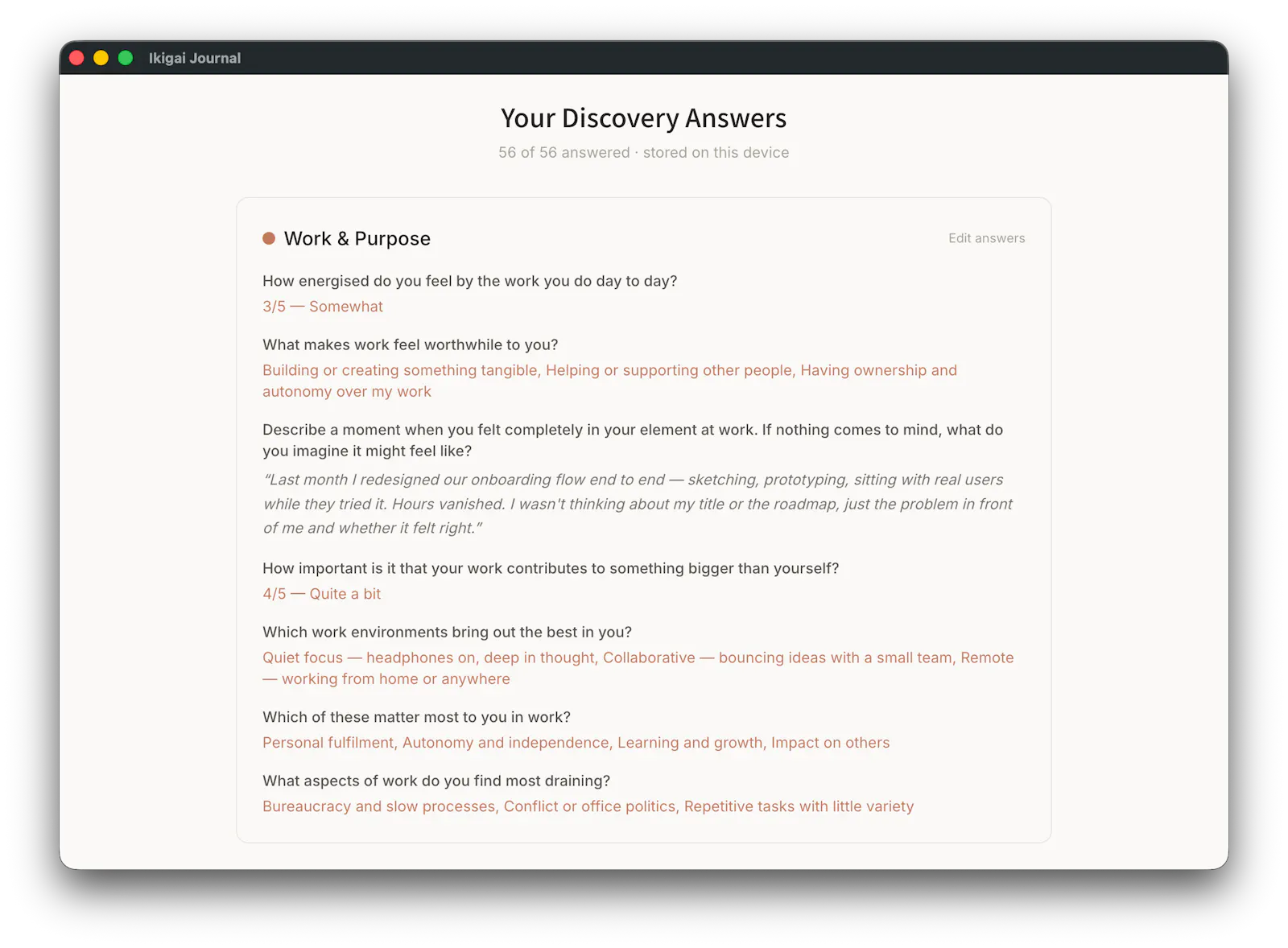 Ikigai Journal screenshot 3