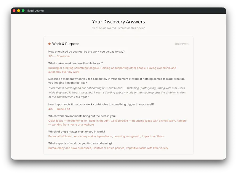 Ikigai Journal screenshot 3