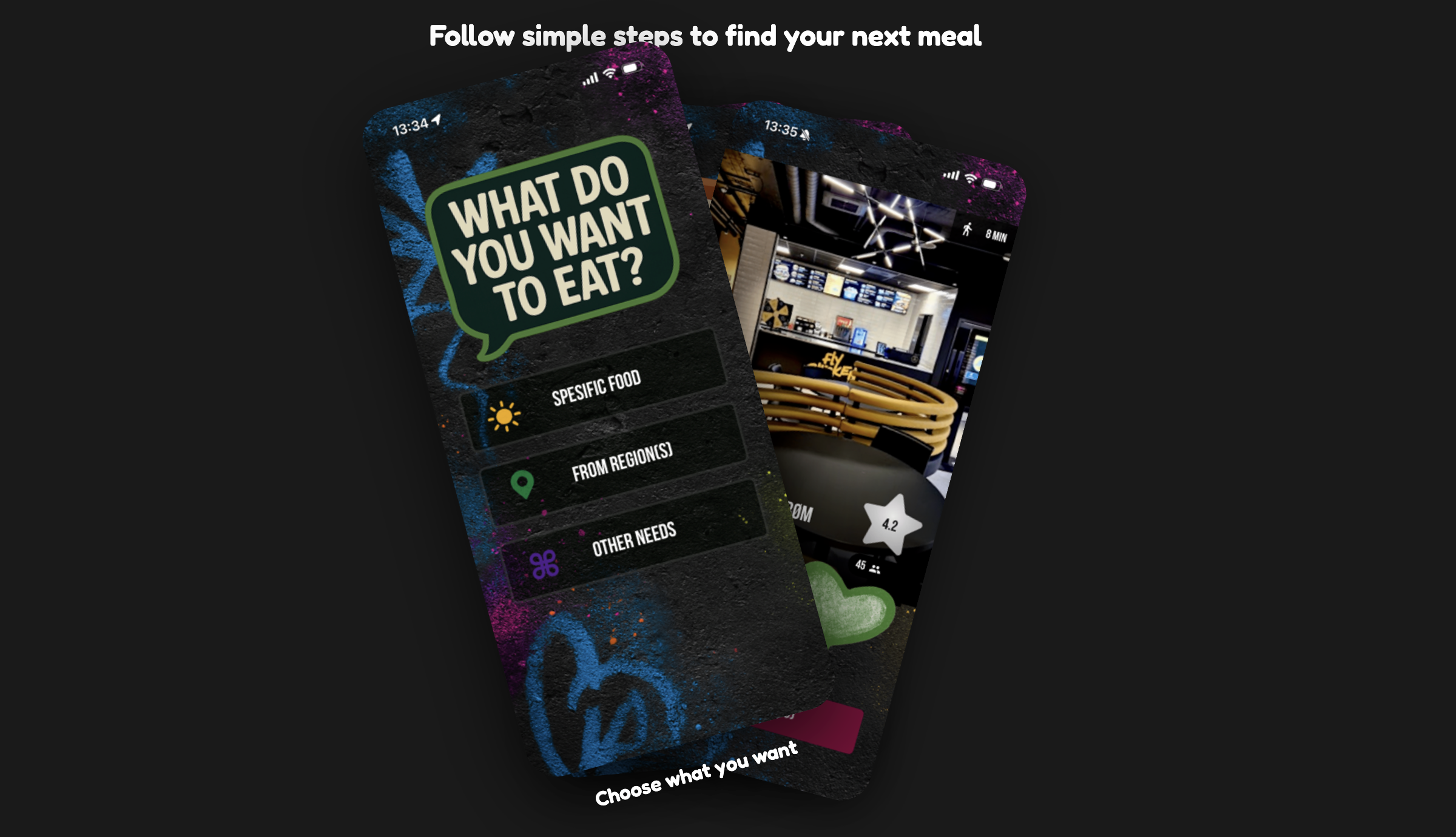I Want Food - Main product screenshot demonstrating key features and user interface