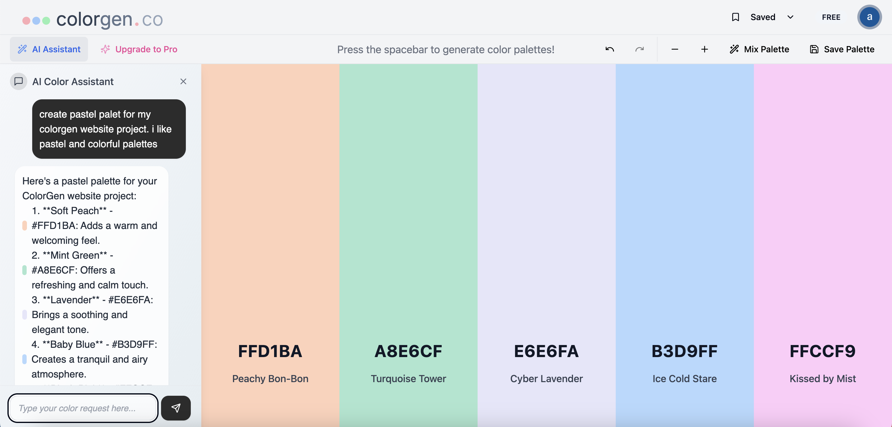 ColorGen.co gallery image