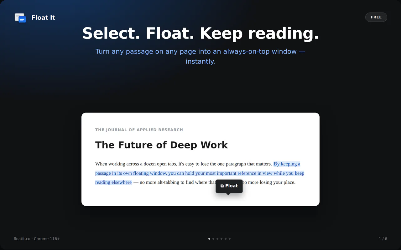 Float It: Text & Window PiP gallery image