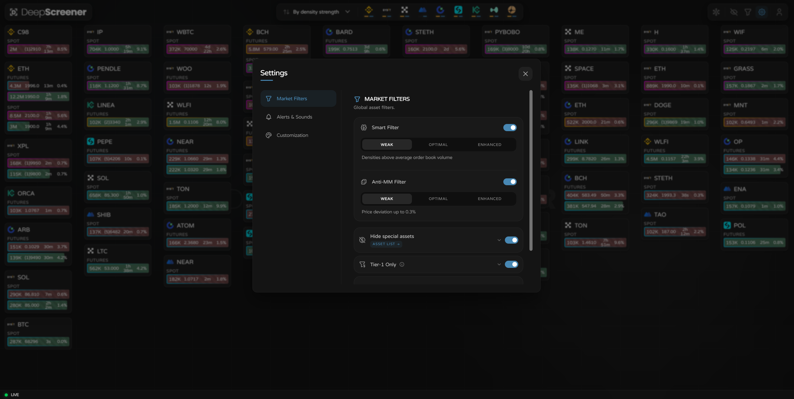 DeepScreener - Screenshot 4 showing product features and functionality