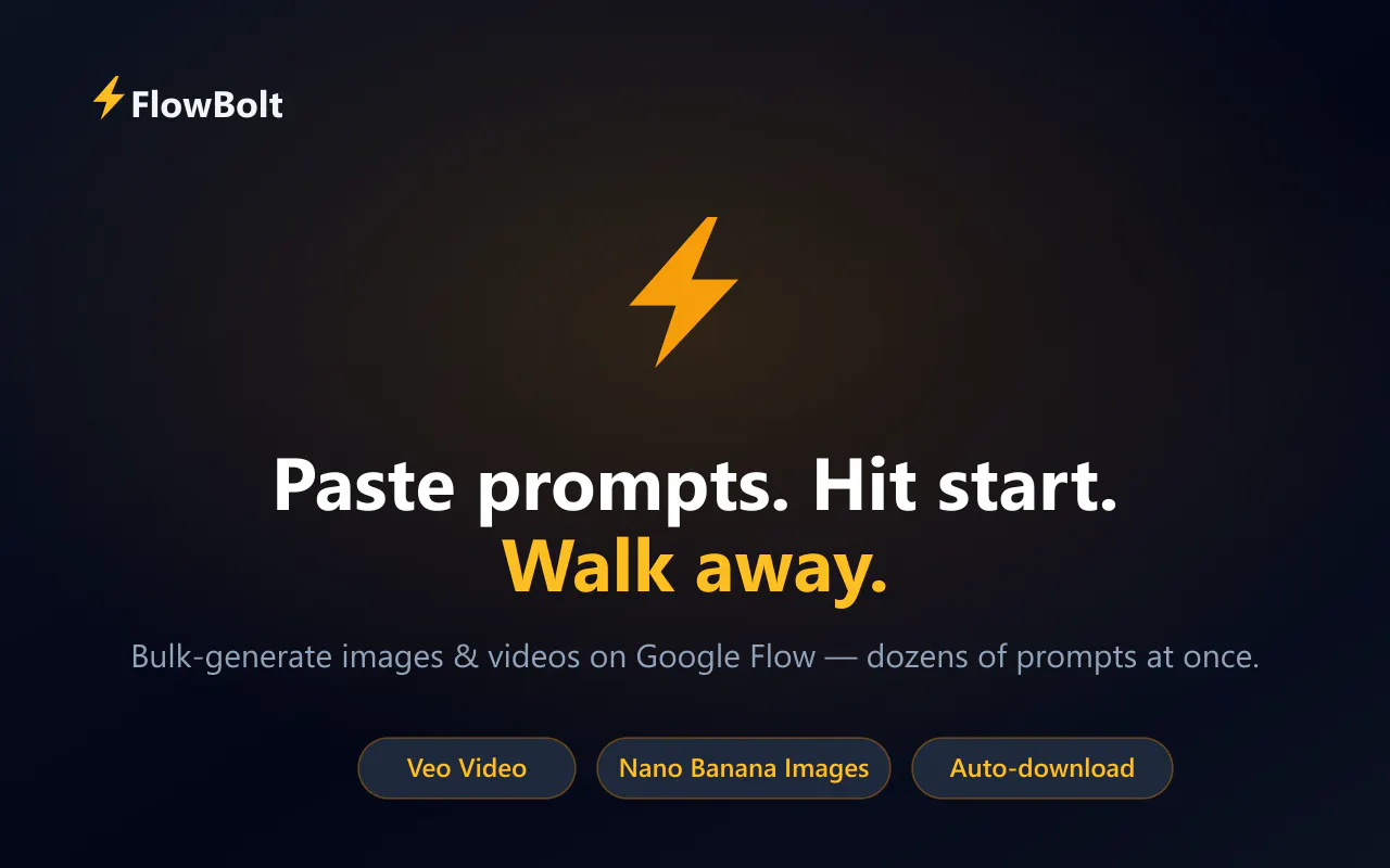 FlowBolt — Free Bulk Veo & Nano Banana gallery image