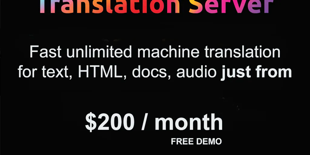 Translation Server Lingvanex On-Premise Translation Server: On-premise Translation Server ...