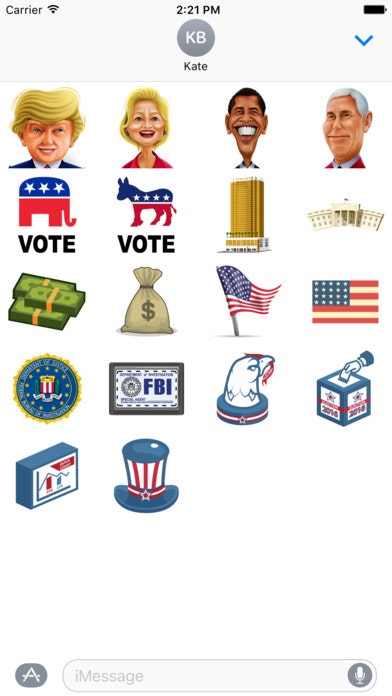 Election 2016! Sticker Pack gallery image