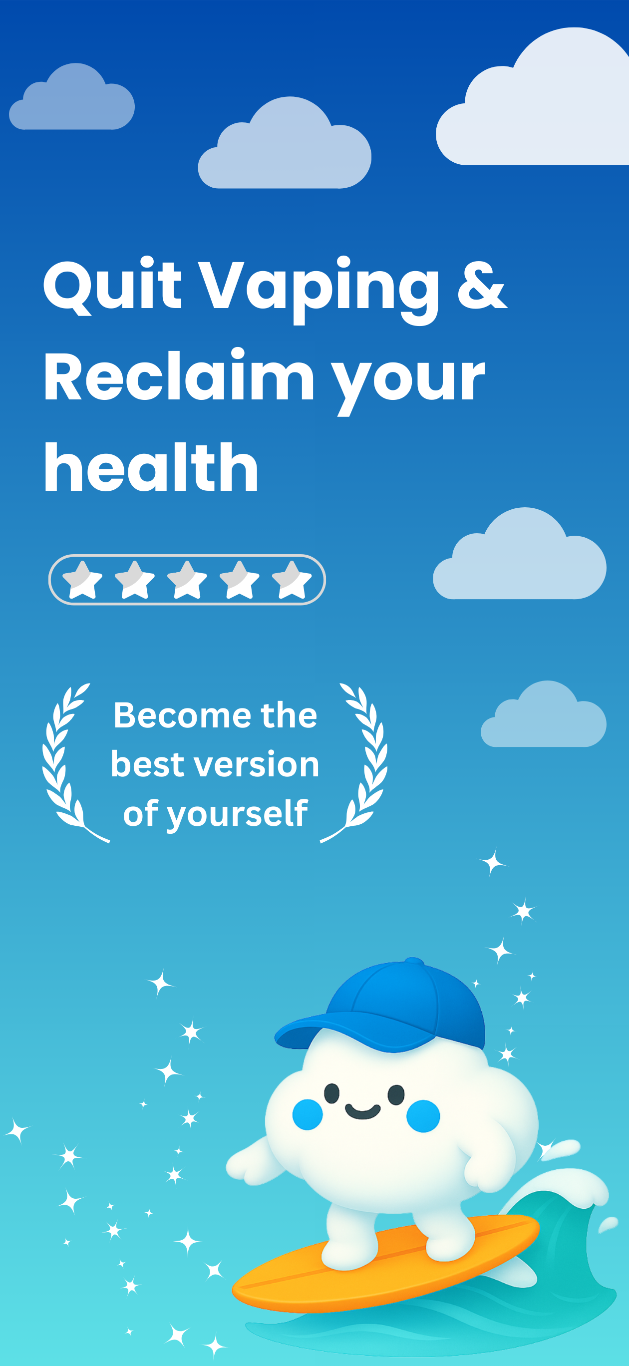 Quittable - Quit Vaping - Main product screenshot demonstrating key features and user interface