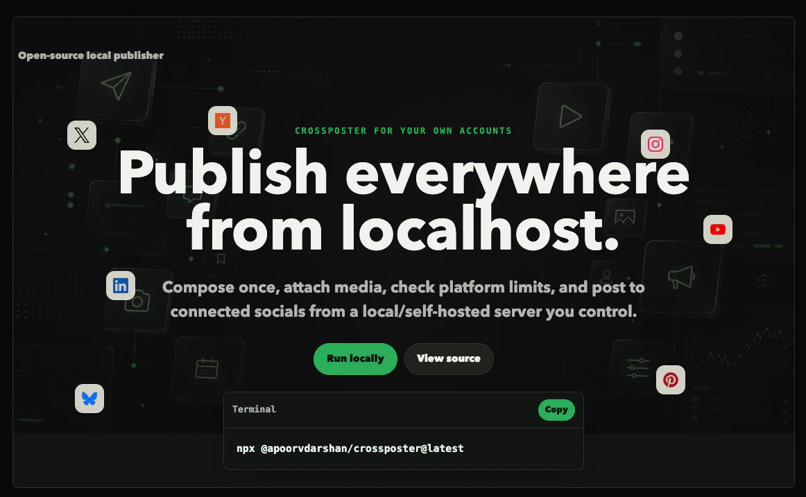 Crossposter screenshot 1