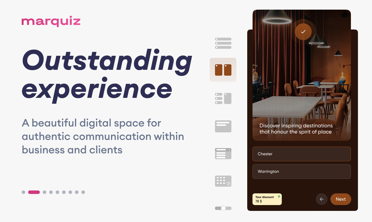 Marquiz - Costruttore di quiz ad alta conversione media 3