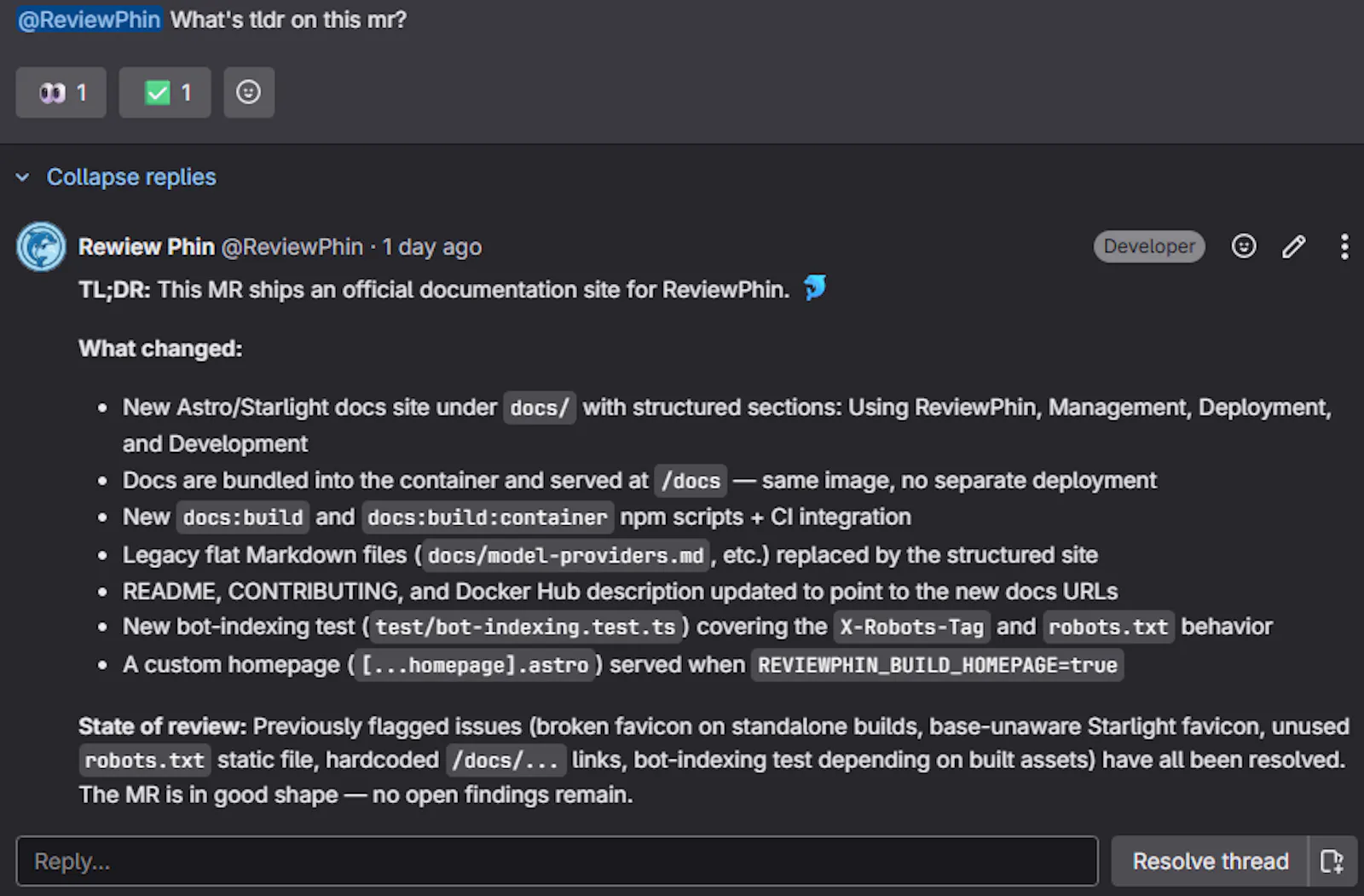 ReviewPhin screenshot 1