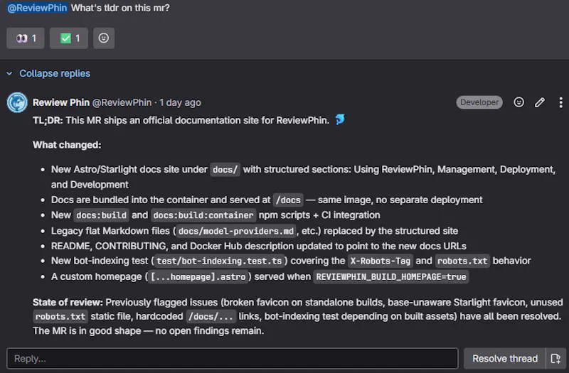 ReviewPhin screenshot 1