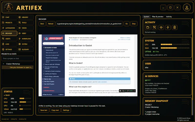 Artifex screenshot 5