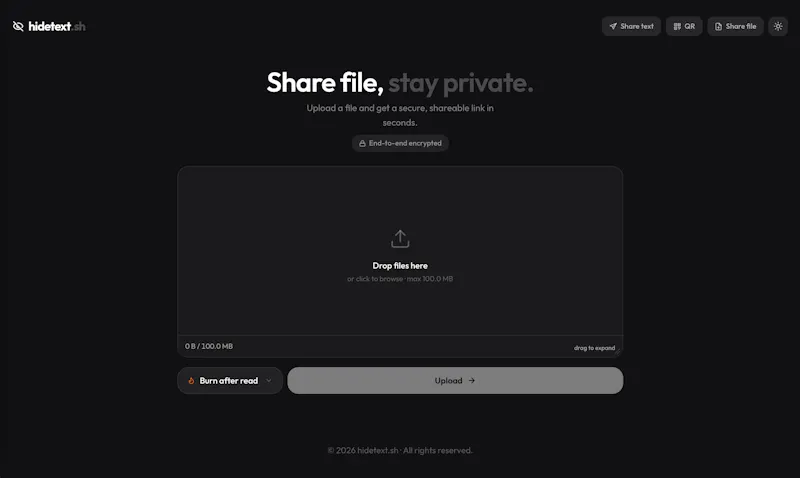 Hidetext.sh screenshot 3