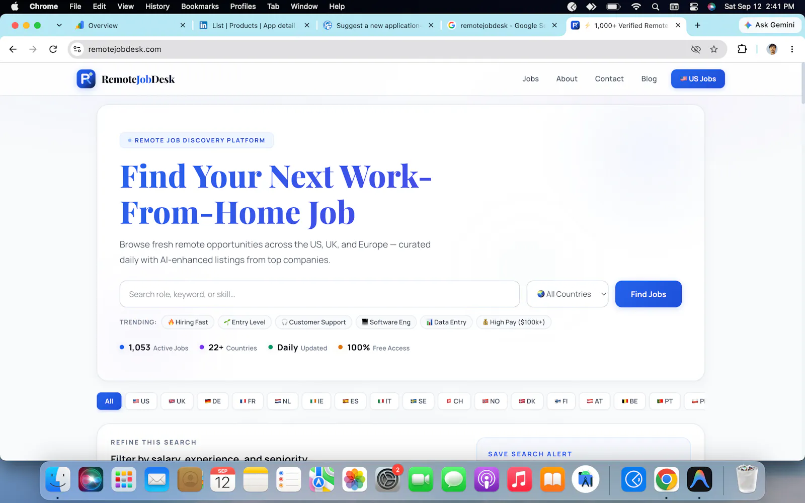RemoteJobDesk screenshot 1