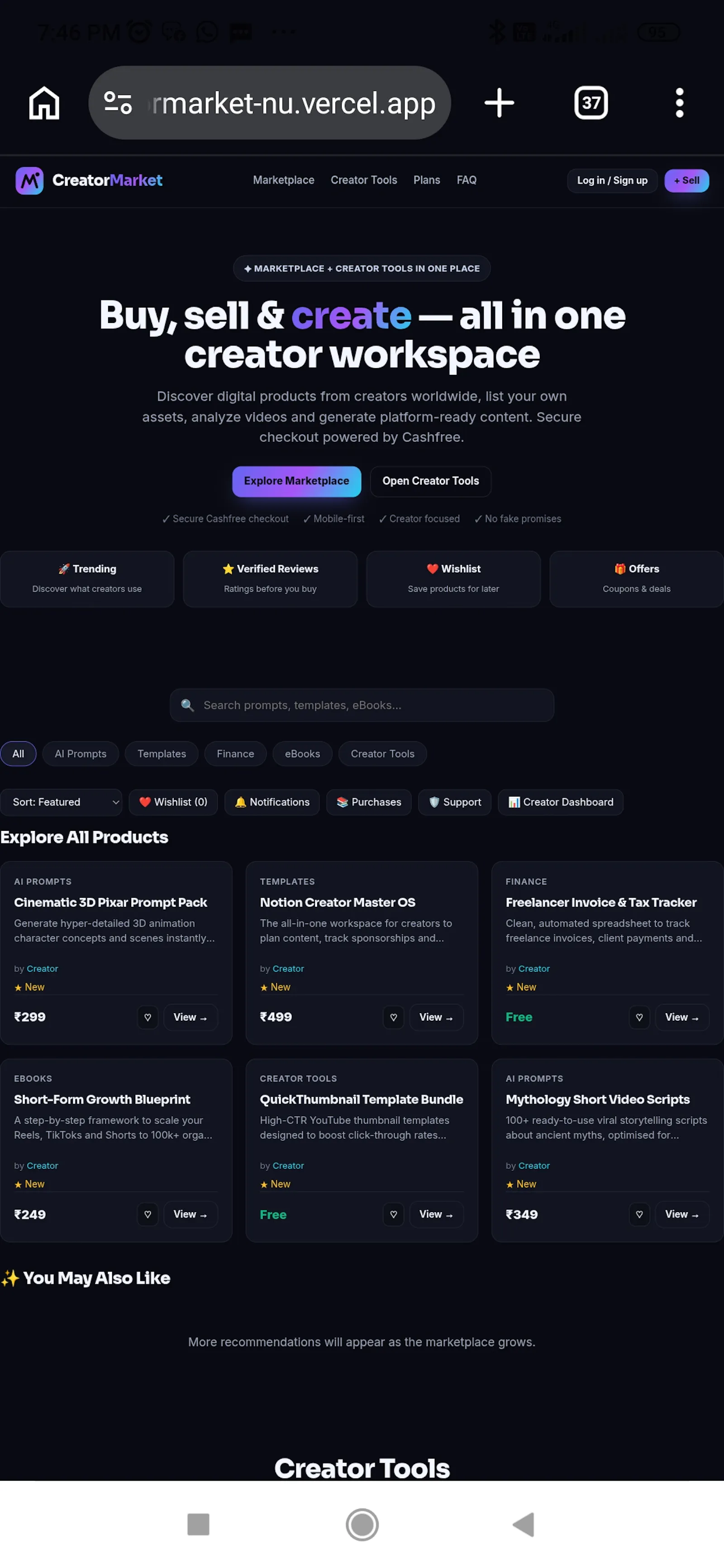 CreatorFlow AI screenshot 2