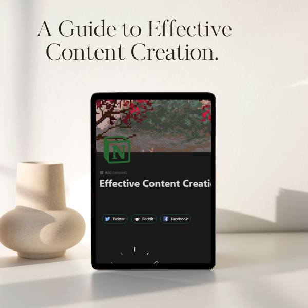 A guide to Effective Content Creation.