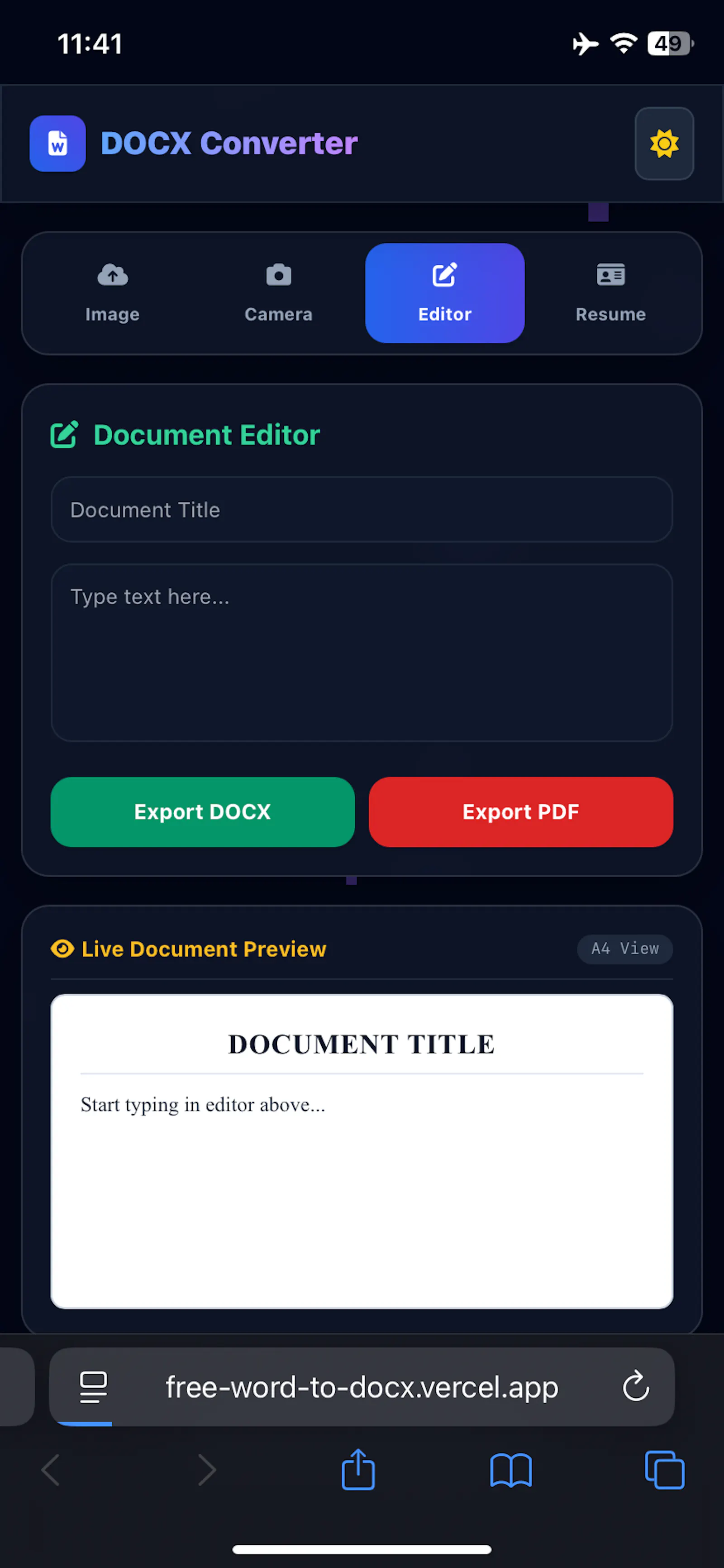 Word to DOCX Suite Mobile screenshot 4