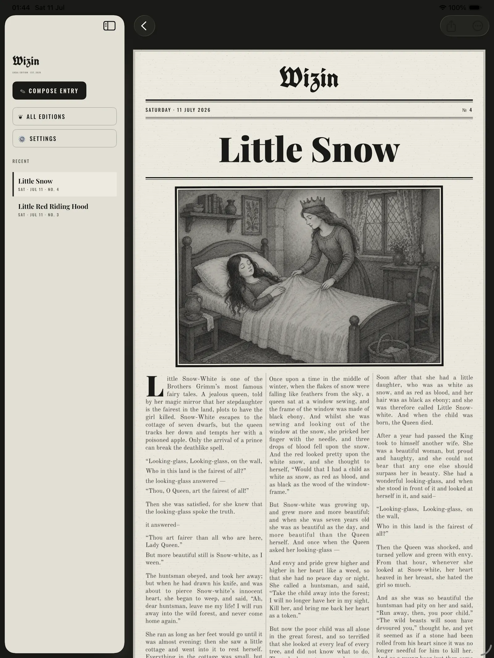 Wizin: Magical News Journal screenshot 3
