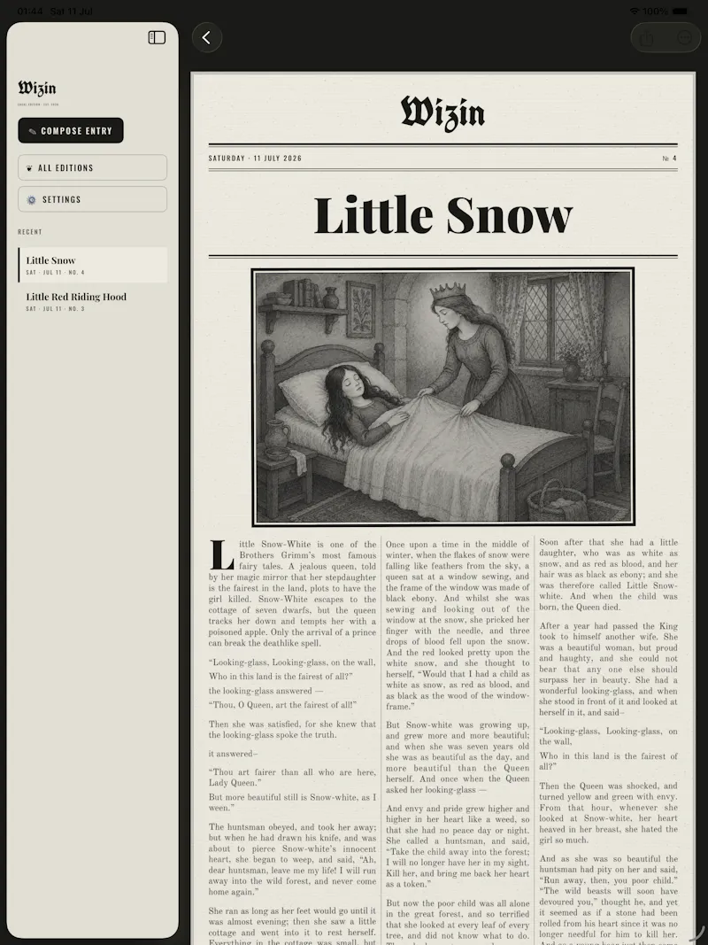  Wizin: Magical News Journal screenshot 3