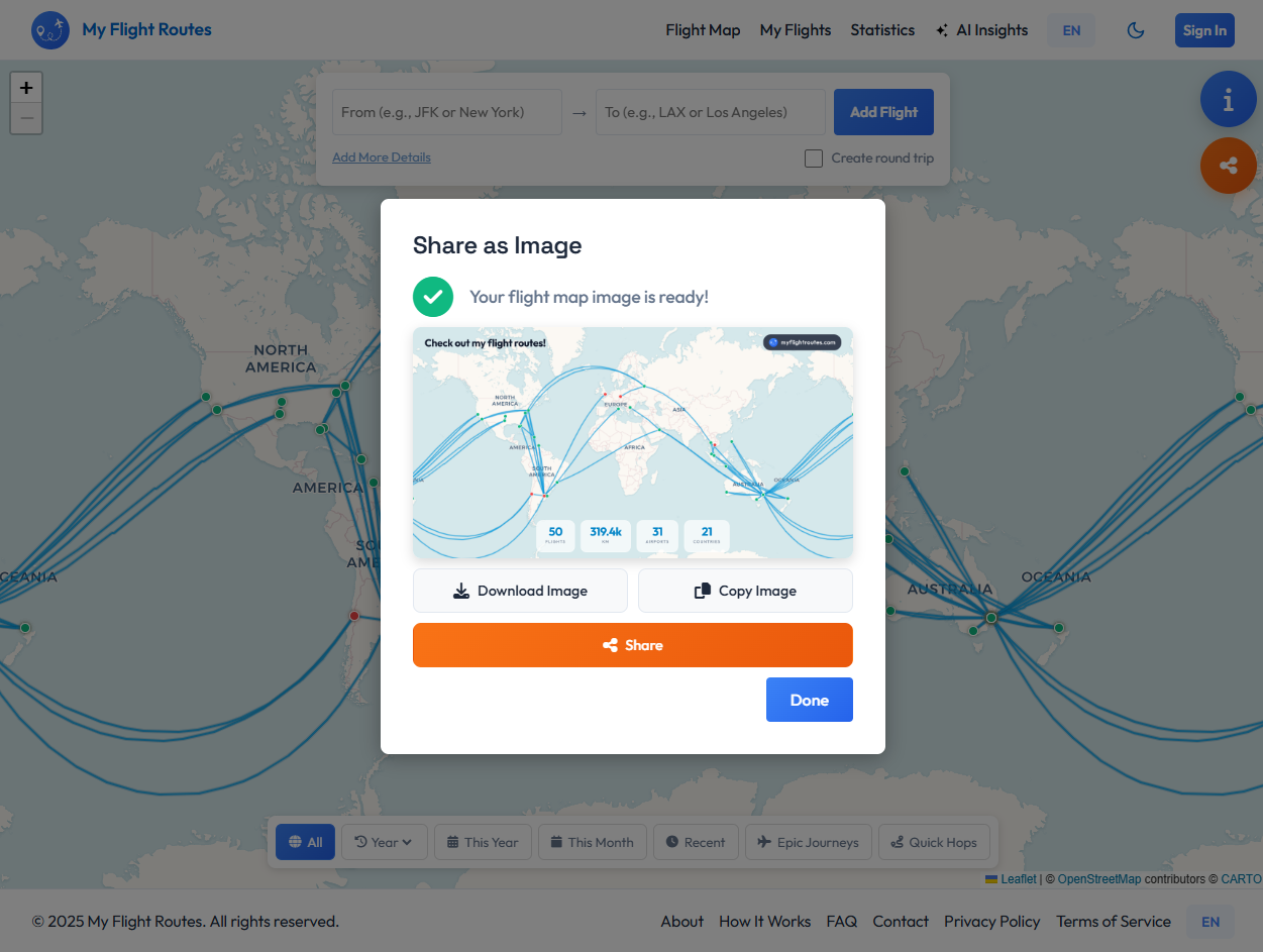 My Flight Routes gallery image