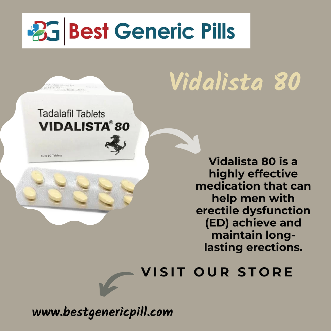 Vidalista 80 MG (Black) for ED